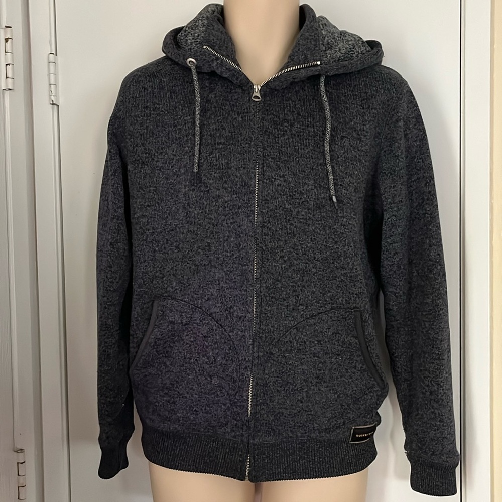 QUICKSILVER Hoodie Men’s Small grayish gray super comfy great condition